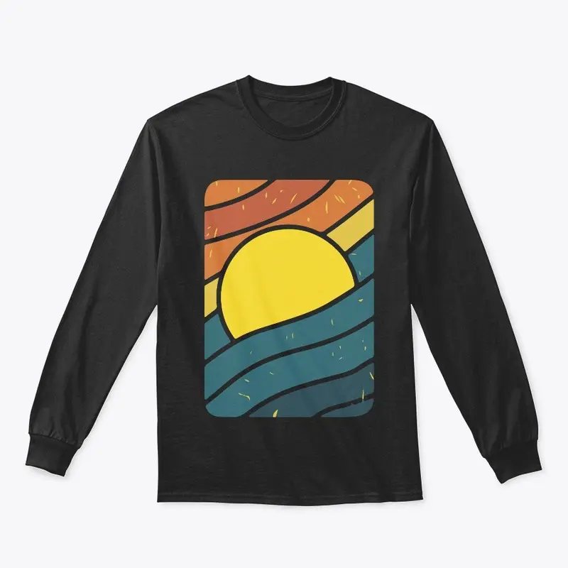 Sunset Mens Cotton T Shirt